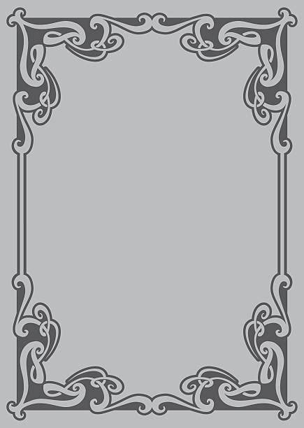 Art Nouveau Border Clip Art Vector Images And Illustrations Istock