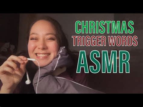 ASMR LOFI Christmas Trigger Words Hand Movements Visuals Whispering