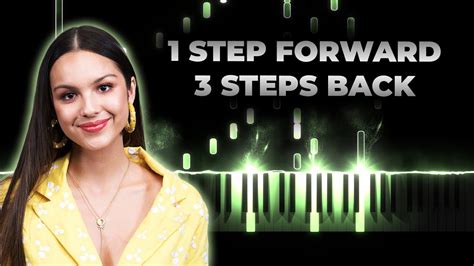 Olivia Rodrigo 1 Step Forward 3 Steps Back Piano Karaoke Lyrics