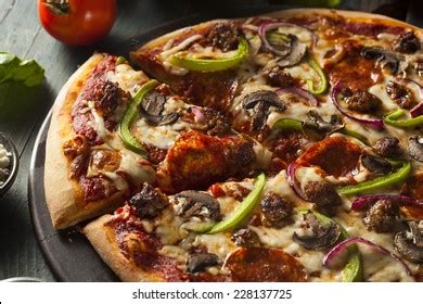 13,909 Pepperoni Supreme Pizza Images, Stock Photos & Vectors | Shutterstock