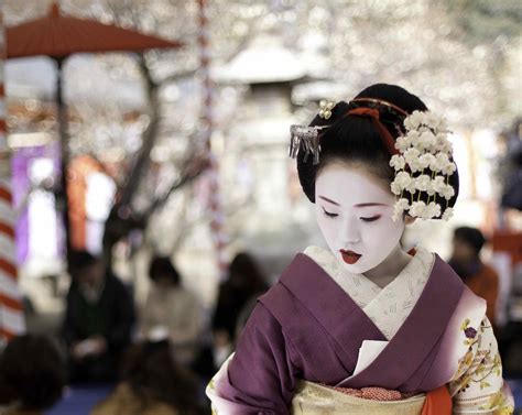 Wallpaper Temple Kimono Shrine Kyoto Geisha Flower Traditional