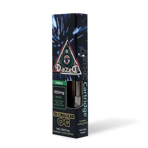 Dazed8 Skywalker Og Delta 8 Thc Vape Cartridge — 1 Gram Leafly