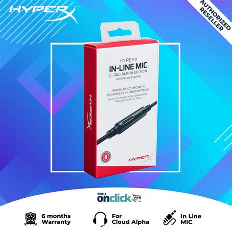 HyperX In Line Mic Cloud Alpha Edition HX ILMICCA BK Shopee Malaysia