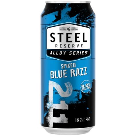 Steel Reserve Alloy Series Spiked Blue Razz Malt Flavored Hard Beverage 4 Ct 16 Fl Oz Food