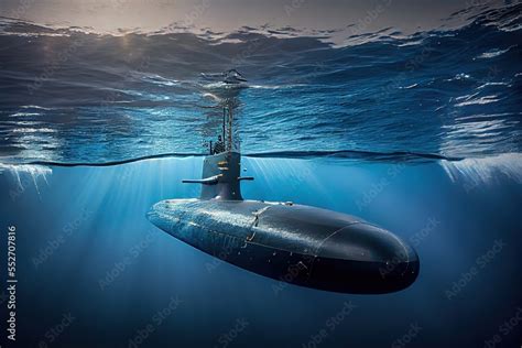 Military Submarine Underwater