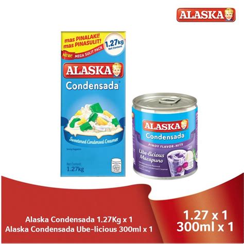 Alaska Condensada Mega Sulit Pack 1 27kg And Condensada Ube Licious