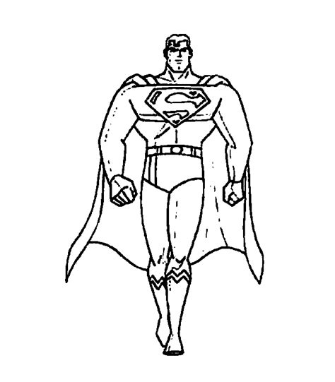 Superman Superhero Coloring Pages