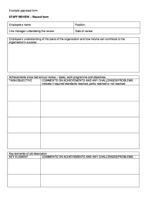 Fillable Online Devon Gov Below Is An Example Appraisal Form Courtesy