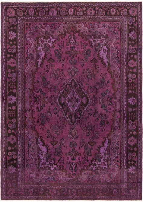 Purple 6' 7 x 9' 7 Ultra Vintage Persian Rug | Rugs.com