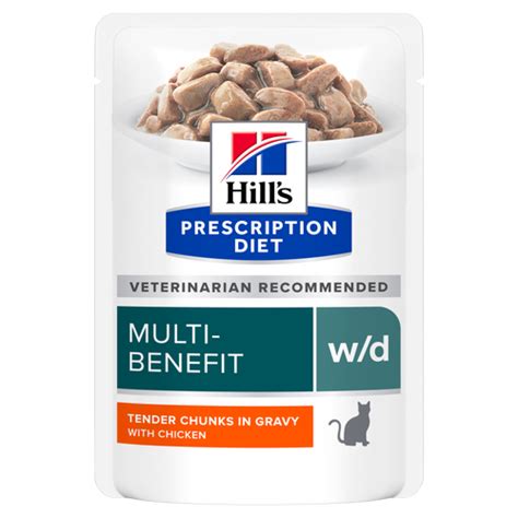 Влажный корм Prescription Diet w/d Multi-benefit для кошек, с курицей ...