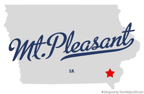 Map of Mt.Pleasant, IA, Iowa