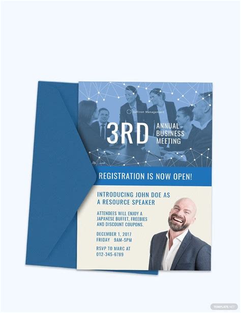 Annual General Meeting Invitation Template in Pages, Illustrator, Word ...