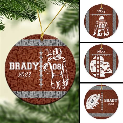 Personalized Ornaments Football Ornaments Christmas Ornaments