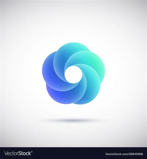 Abstract wave logo Royalty Free Vector Image - VectorStock