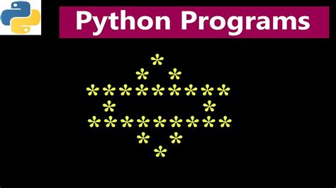 Star Pattern Python Pattern Program Youtube