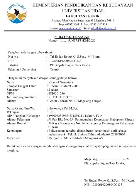 Surat Izin Kuliah 5
