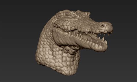 ArtStation - Crocodile Humanoid Head | Resources