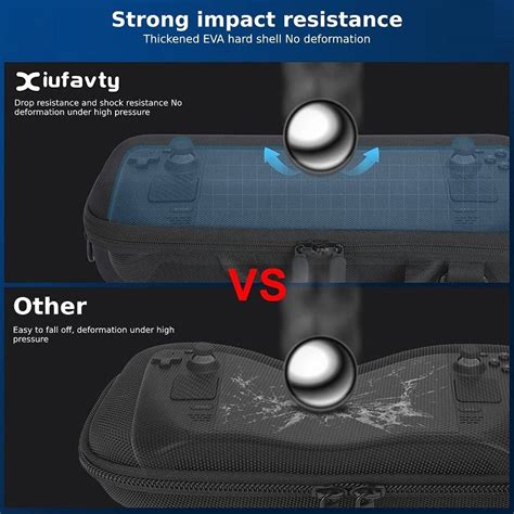 Xiufavty Steam Deck Carrying Case With Stand Base Shock Resistant