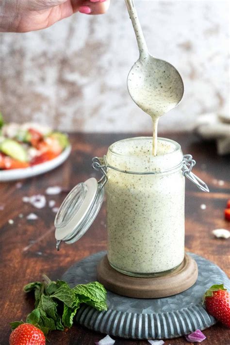 Creamy Poppy Seed Dressing With Greek Yogurt