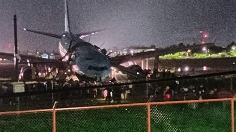 機身嚴重受損照曝！大韓航空客機暴雨中3度降落 衝出機場跑道 Ettoday國際新聞 Ettoday新聞雲