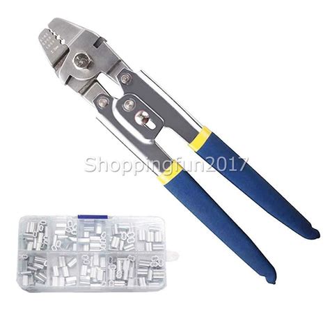 X151 Wire Rope Crimping Tool Pliers Fishing Swaging Swager Crimper Loop