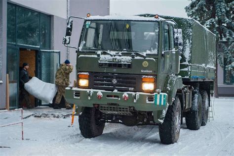 Indian(?) Ashok Leyland Stallion truck of the Ukraine Armed Forces ...