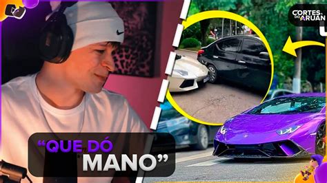 ARUAN REAGE BATEU A LAMBORGHINI AO VIVO NA AVENIDA EUROPA DUB BRASIL