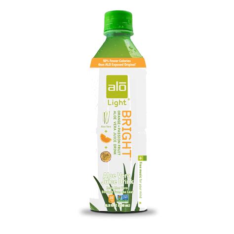 Aloe Light Aloe Vera Juice Drink Orange Passionfruit 16 9 Fl Oz 12