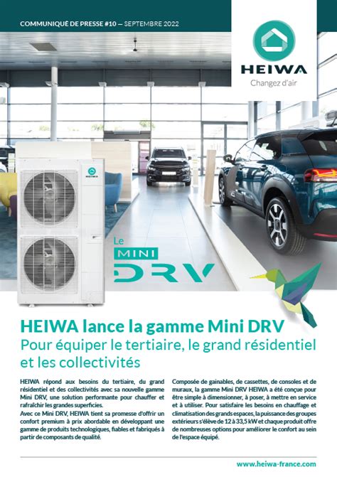 Blog Nouveaut S Une Nouvelle Gamme De Mini Drv Heiwa Climatiseurs