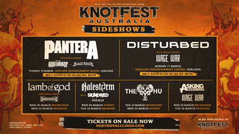 Knotfest Australia Sideshows Destroy All Lines