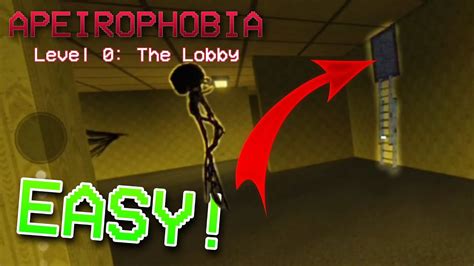 How To Escape Level 0 The Lobby In Apeirophobia Roblox Youtube