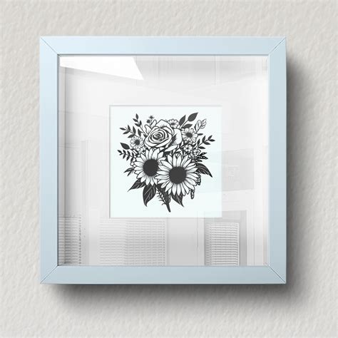 Sunflowers And Rose Bouquet Svg Png Dxf Files For Cricut Silhouette