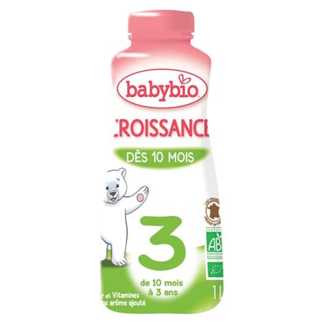 Babybio Lait De Croissance Liquide D S Mois Bio Babybio Litre