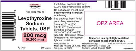 Levothyroxine Sodium Tablet