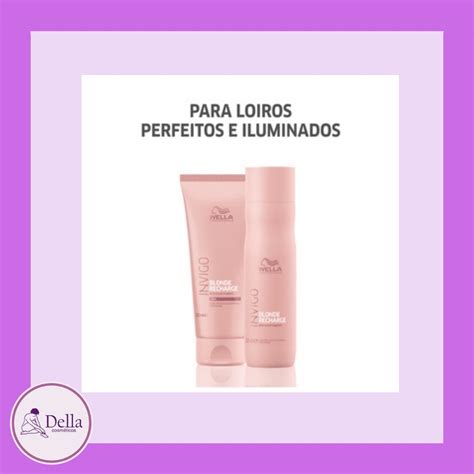 Kit Wella Professionals Invigo Blonde Recharge Tratamento Desamarelador Duo 2 Produtos