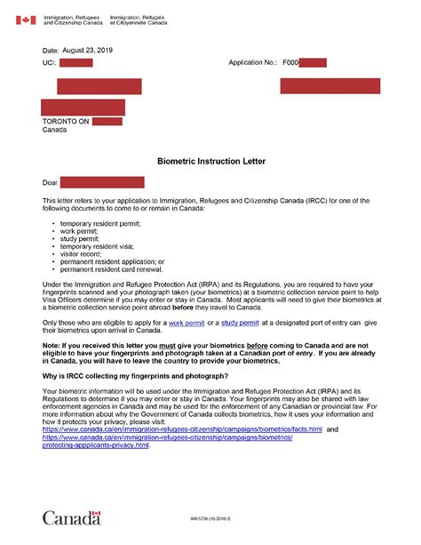 Sample Biometric Letter Pdf Pdf Host