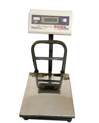 Stainless Steel Digital Platform Weighing Scale Size 18x20 Inch