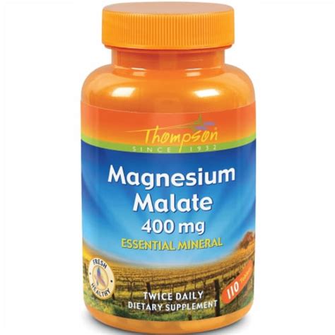 Thompson Magnesium Malate 400 mg 110 Tabs, 400 mg 110 TABS - Kroger