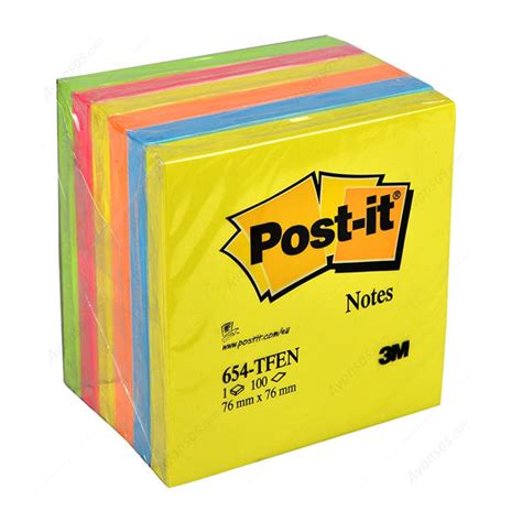 Post It Notes Warm Neon 76 X 76mm Pack Of 6 Now On Staples