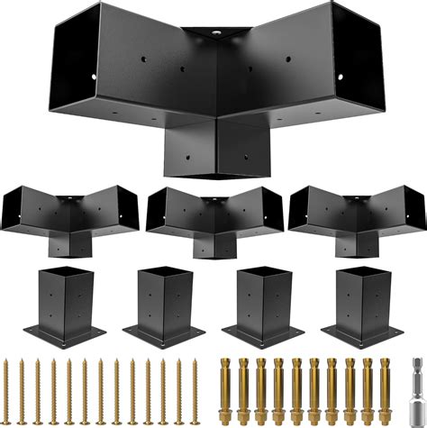 Amazon PPOLB Pergola Brackets Kit Pergola Kit With 4PCS 3 Way