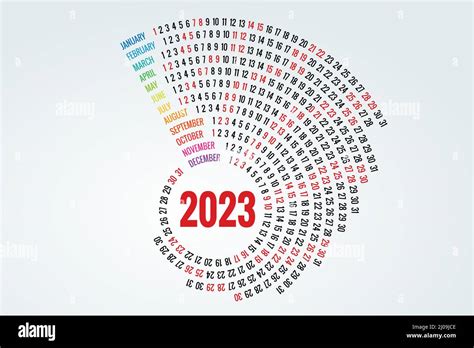 Calendario Di Round Planner Per Il 2023 Modello Di Calendario Per 2022