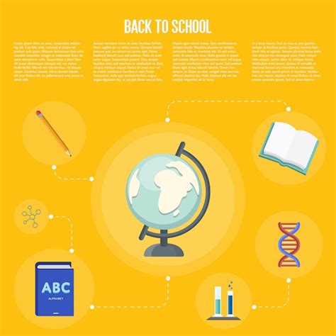 Premium Vector | Back to school infographics