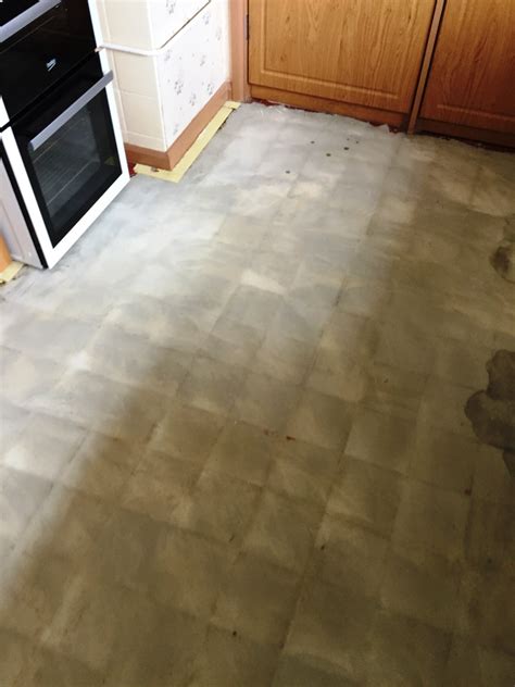 Restoring A Quarry Tiled Kitchen Floor Hidden Under Lino In Cambridge