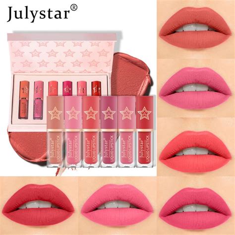 JULYSTAR Набор матовых глазурей для губ двойного назначения ...