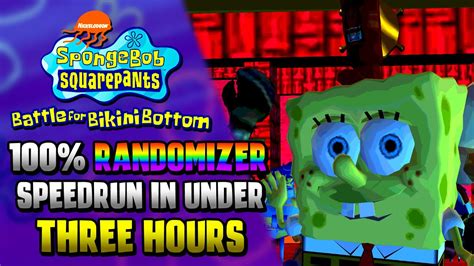 Battle For Bikini Bottom Randomizer Speedrun In Under Hours YouTube