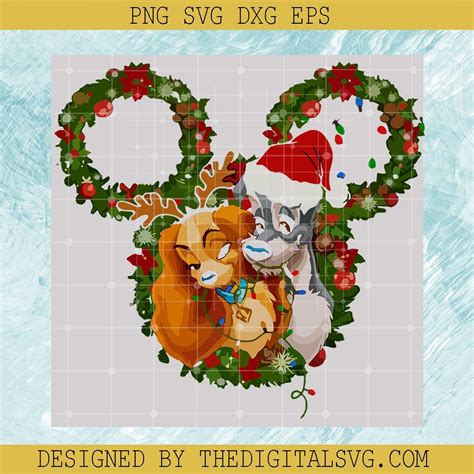 Lady And The Tramp Christmas Svg, Disney Svg, Christmas Svg – TheDigitalSVG