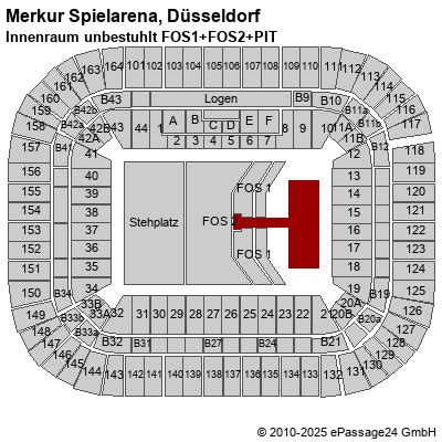 Merkur Spielarena D Sseldorf Innenraum Unbestuhlt Saalplan