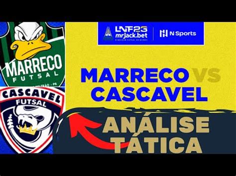 ANÁLISE TÁTICA MARRECO X CASCAVEL LNF 2023 TUTORIAL DE FUTSAL E