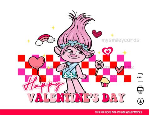 Troll Valentines Day Png Design Png For Sublimation Dtf Sticker Magnet Shirt Etsy