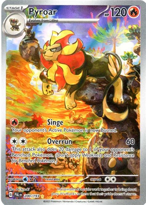 Pyroar 200 193 Pokemon Enkeltkort Fra SV02 Paldea Evolved